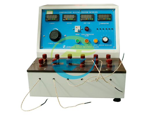 Buen precio IEC60884-1 Tester de toma de corriente de enchufe Tester de aumento de temperatura de alta precisión 6 estaciones de trabajo en línea
