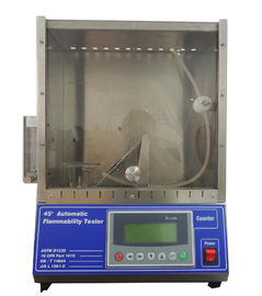 Buen precio Probador automático 220V, 50Hz 0-99.9S de la inflamabilidad del equipo de prueba de la inflamabilidad EN71 45° en línea