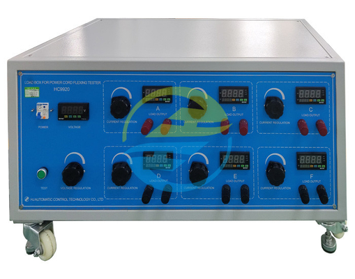 Máquina de flexión de cable de potencia Caja de carga de potencia 0-40A Prueba de carga inteligente Equipo de detección de fatiga de cable de seis estaciones