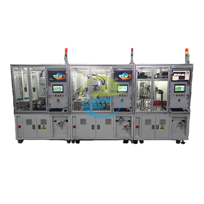 Buen precio Línea de inspección automática de helio de relé IEC 60068-2-17 Tasa de fuga de helio estándar ≤1×10−9 Pa·M3/S Eficiencia de inspección automatizada ≥ 98% en línea