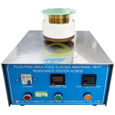 Buen precio Aparato de prueba de resistencia al calor anormal de manga de aislamiento de clavija de enchufe IEC 60884 para pruebas de cumplimiento de enchufe en línea