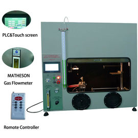 cámara horizontal vertical plástica del fuego del probador UL94 de la inflamabilidad del PLC de 50W 500W Mitsubishi