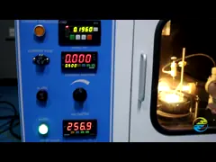 Operación de prueba de seguimiento del botón del voltaje del probador 0~600V de la salida del equipo de prueba de la inflamabilidad IEC60112